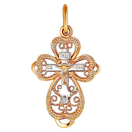 Крест христианский 308-1-761Р золото Полновесный