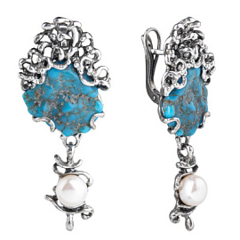 Серьги 37-SС2060-48 серебро