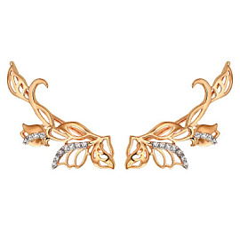 Серьги каффы 40055700 золото