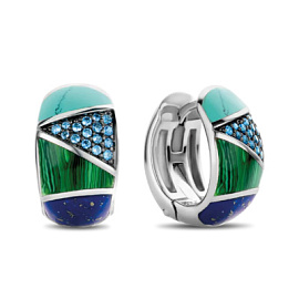 Серьги 7842TQ серебро