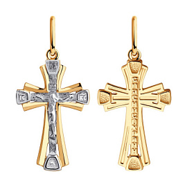 Крест христианский 51-131-00568-1 золото