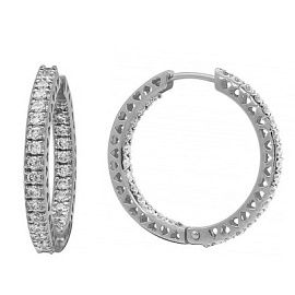 Серьги конго 803-02182-21-00-20-00 золото Сердце