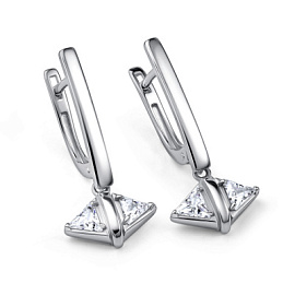 Серьги подвесные 02-4752.00КЦ-00 серебро