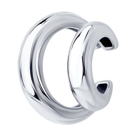 Серьги кафф 94170421 серебро