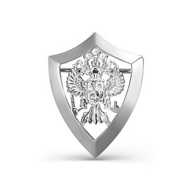 Значок с160052 серебро Двуглавый Орел 