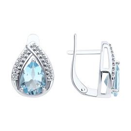 Серьги 92023141 серебро
