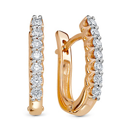 Серьги дорожка 206-2100 золото