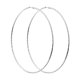 Серьги конго 94-124-01874-1 серебро
