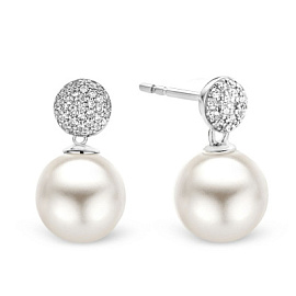 Серьги подвесные 7721PW серебро