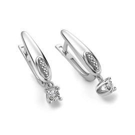 Серьги 02-4161.000Б-00 серебро