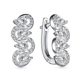 Серьги дорожка 02-3935.00КЦ-00 серебро Дорожка