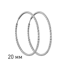 Серьги конго 94140029 серебро_1