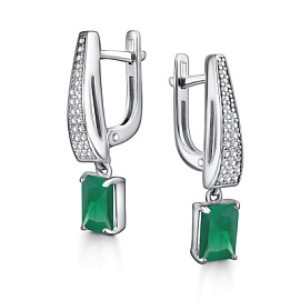 Серьги подвесные 02-4421.00АГ-00 серебро